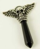 Pendant Skull Wand Onyx