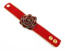 Bracelet Red Rose With Zip Detailing