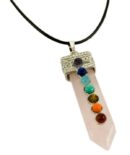 Pendant Chakra Point Rose Quartz