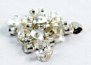 Butterflies Silver 10 Pairs Per Bag