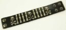 Bracelet With 3 Skulls And Bullets