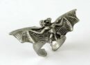 Ring Pewter Bat With Long Wing