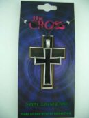 Pendant Pewter Cross Black