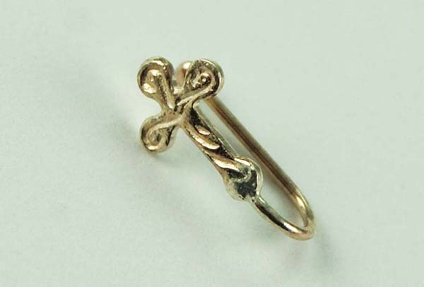Nose Clip Fake Silver Cross