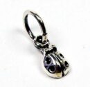 Charm Silver Ladybird