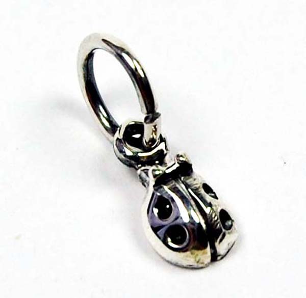 Charm Silver Ladybird