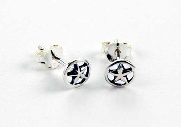 Earring Pentagram In Circle