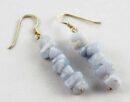 Earring Chip Stones Blue Lace Agate 5x5mm