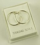 Silver Earring Hoop D15mm