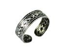 Toe Ring Silver Band Woven