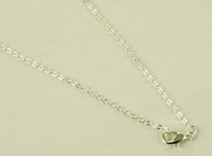 Chain Silver Plated Trace 20 Inch 10 pcs