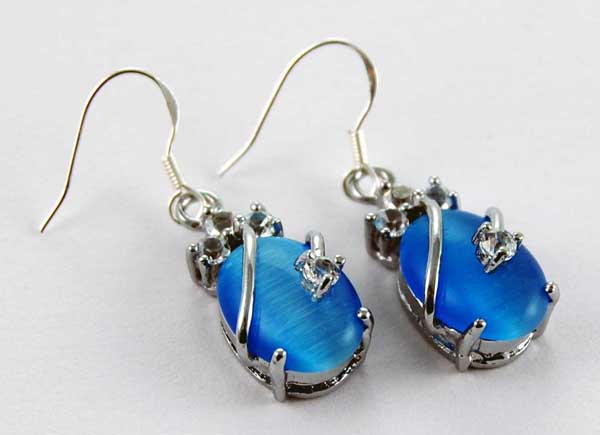 Silver Earring Stone 925 Sterling Silver - Image 4
