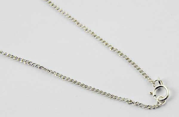 Chain Silver Curb 14 Inch