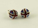 Earring Silver Stud Union Jack