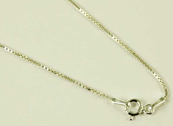Chain Silver Box Style 16 Inch
