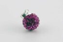 Pendant Silver Cluster Rose 12mm Ball