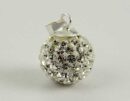 Pendant Silver Crystal Cluster 12mm