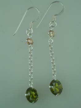 Earring Silver CZ