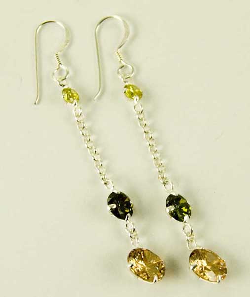 Silver Earring Triple Circles
