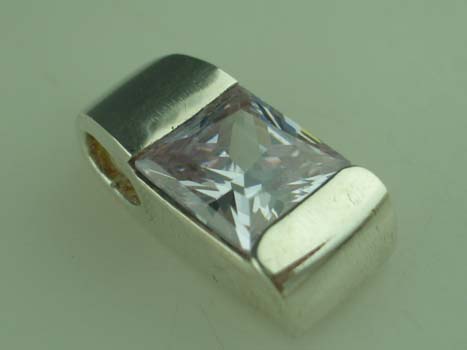 Pendant Silver Rectangle