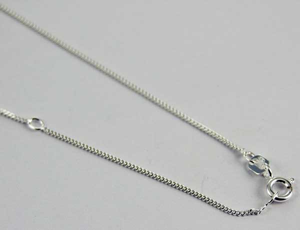 Silver Chain Curb 18 Inch