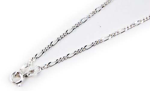 Silver Chain Figaro 20 Inch