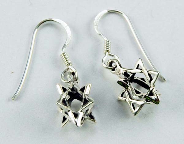 Earring Pentagram 3D Effect 10mm