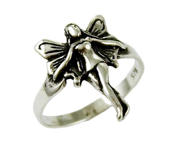 Ring Silver Fairy With Wings