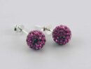 Earring Cluster Rose 8mm Ball