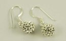 Earring Crystal Cluster 8mm