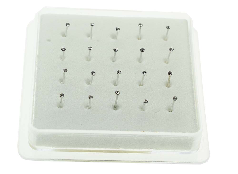 Nose Stud Silver 20pcs 1.5mm