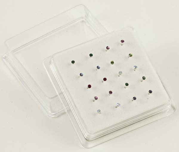 Nose Stud Silver 20pcs 1.8mm