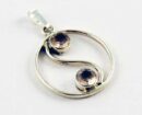 Pendant Silver Rose Quartz Ying Yang