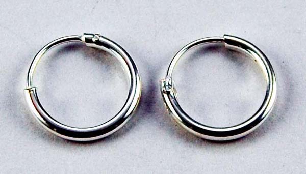 Earring Hoop 5 Pairs 1.2x12mm