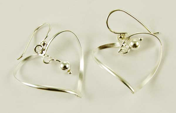 Earring Silver Heart