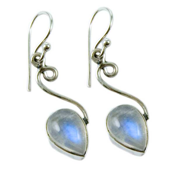 Silver Earring Tear Drop L3.2