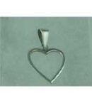 Pendant Silver Heart Hollow