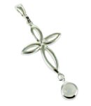 Pendant Silver Cross Moonstone