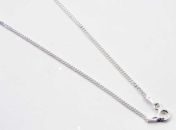 Chain Silver Curb 28 Inch