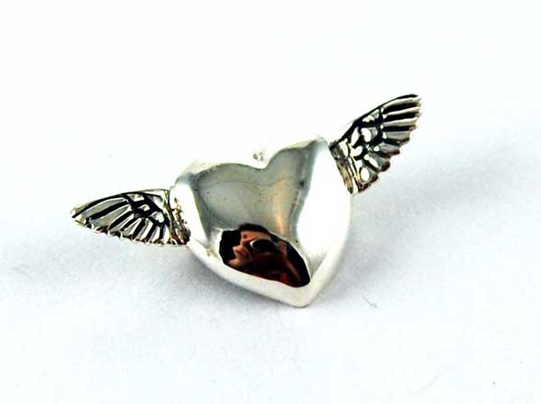 Pendant Silver Flying Heart