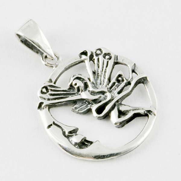 Pendant Silver Fairy Moon 22mm