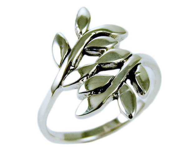 Silver Ring Double Branches