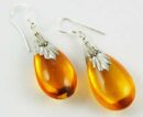 Earring Drop Amber Colour