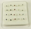 Nose Stud Silver Butterfly 20pcs