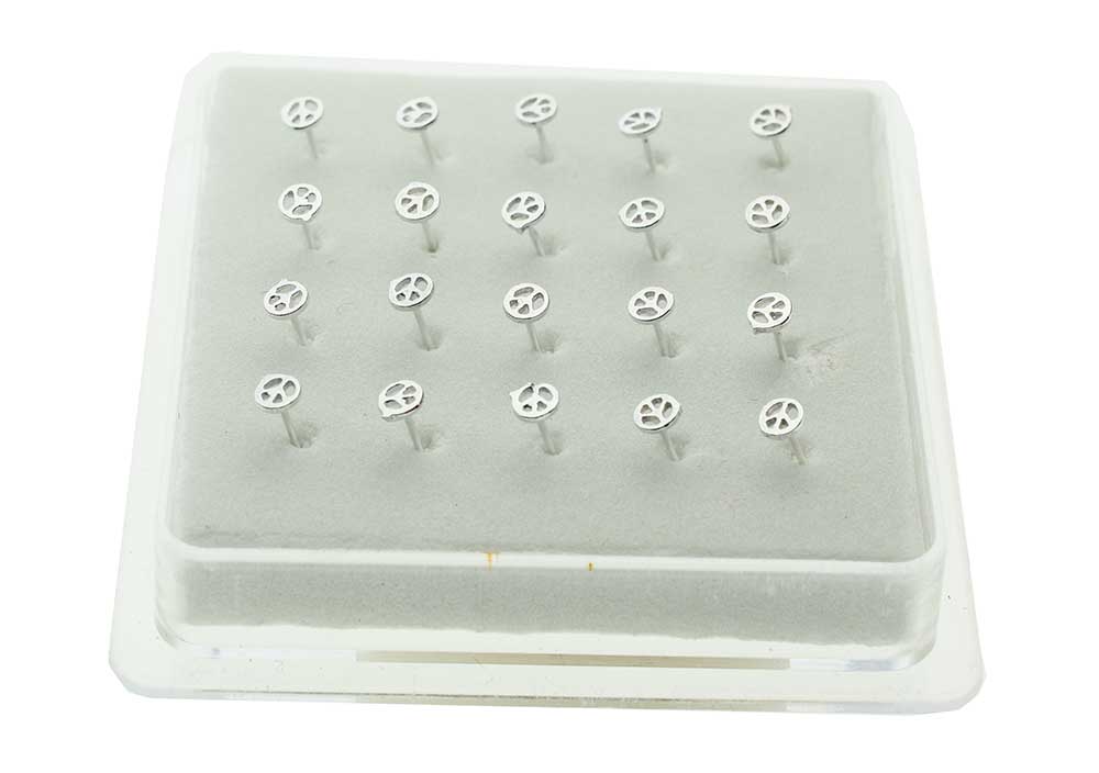 Nose Stud Peace Sign 20pcs