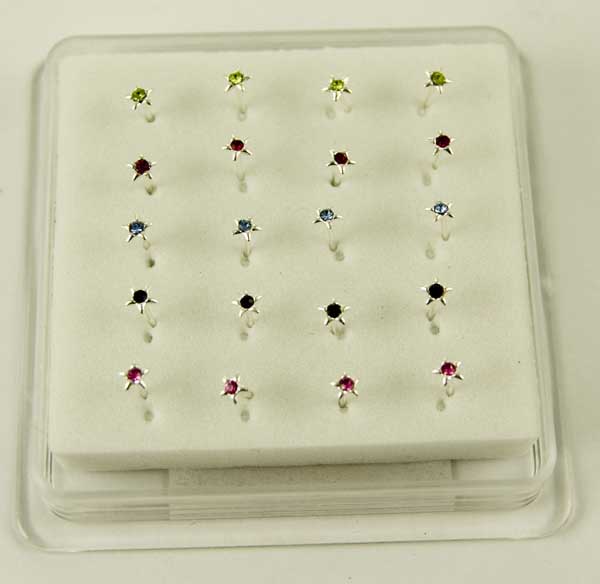 Nose Stud Silver Star 20pcs