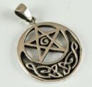 Pendant Silver Pentagram Celtic