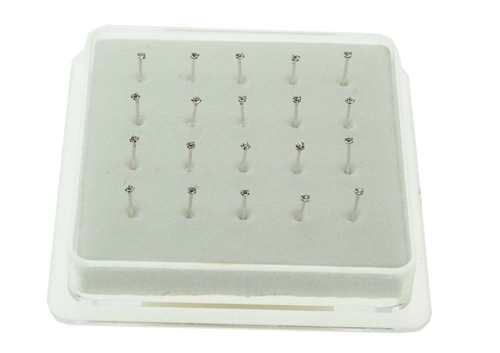 Nose Stud Silver 20pcs 1.5mm