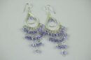 Earring Lilac Drop Stone