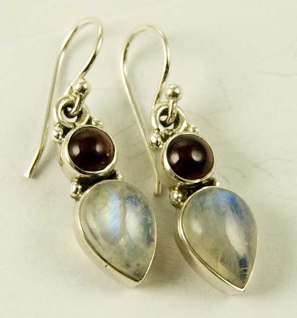 Silver Earring Tear Drop L3.2cm
